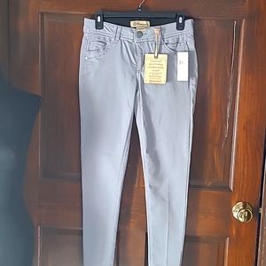 2 - DEMOCRACY Ankle Length  Cotton Skinny Pant  Light Gray